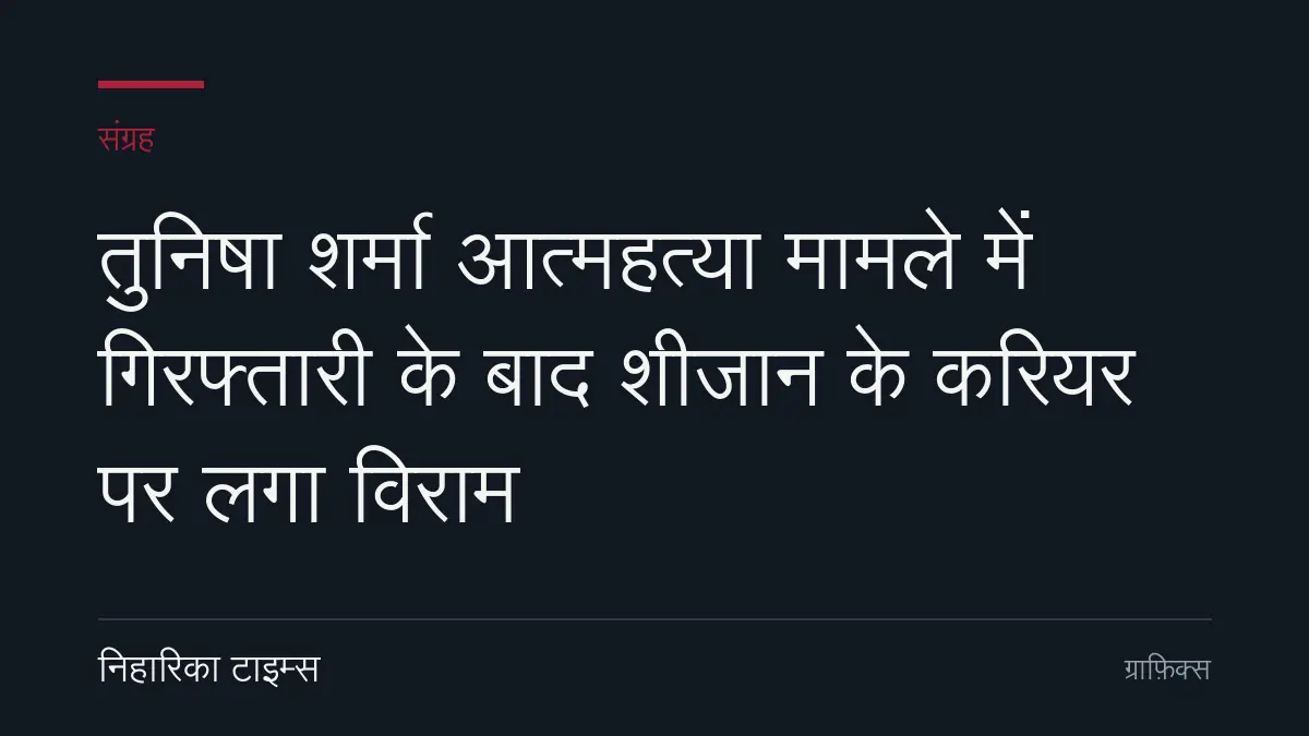 तुनिषा शर्मा आत्महत्या मामले में गिरफ्तारी के बाद शीजान के करियर पर लगा विराम