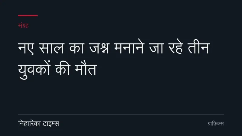 नए साल का जश्न मनाने जा रहे तीन युवकों की मौत