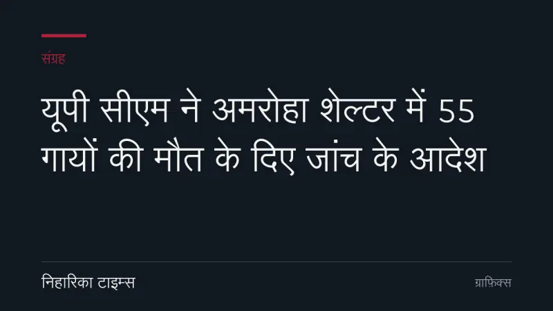 यूपी सीएम ने अमरोहा शेल्टर में 55 गायों की मौत के दिए जांच के आदेश