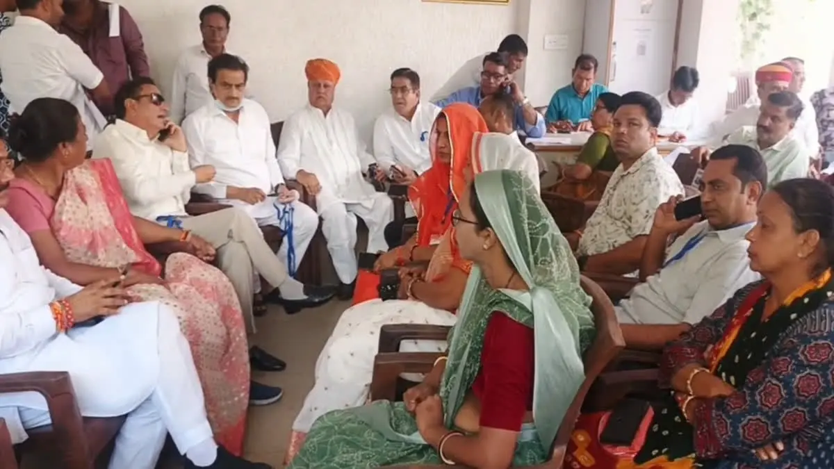 अजमेर नगर निगम चुनाव का दृश्य