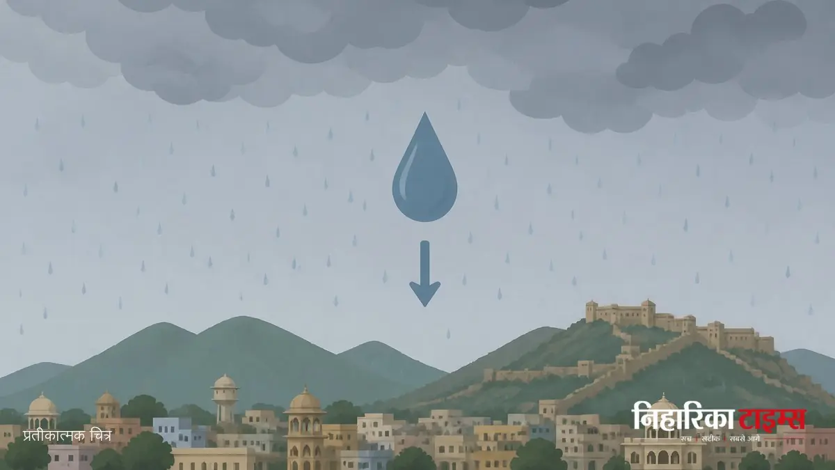 अलवर में 7% कम बारिश के बीच शनिवार को अच्छी बारिश