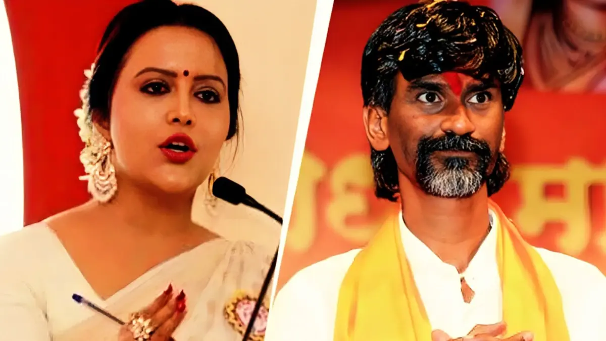अमृता फडणवीस और मनोज जरांगे का आंदोलन