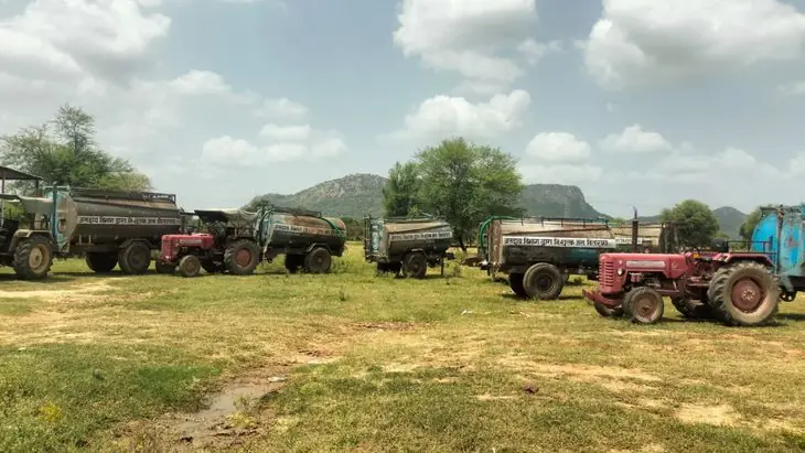 Water Supply from Tankers Stopped in Bandikui, Payment Pending