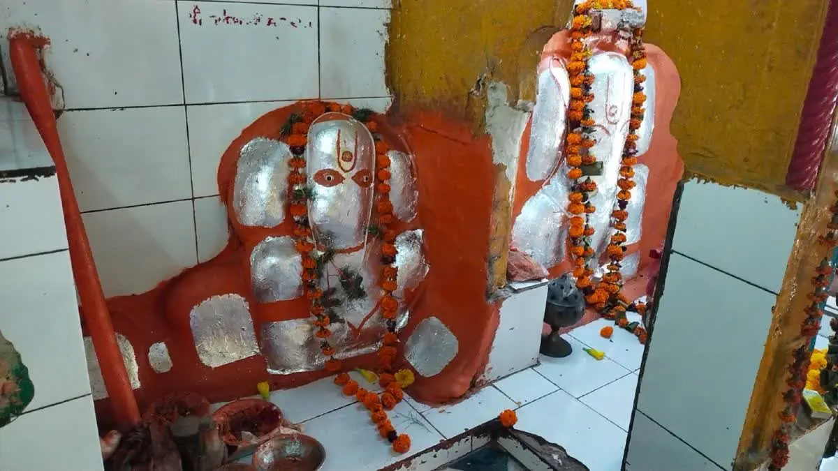 भरतपुर के चौबुर्जा गणेश मंदिर का दृश्य