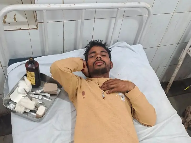 भरतपुर में बाइक हादसे का स्थल