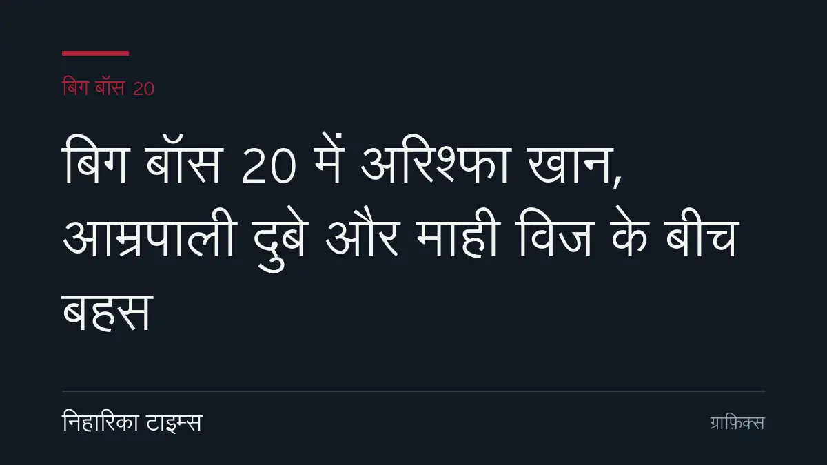 बिग बॉस 20 के घर का विवाद