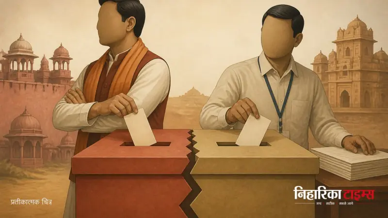बीकानेर में बीजेपी विधायक और पोलिंग ऑफिसर के बीच विवाद