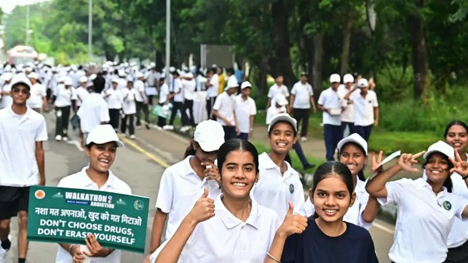 चंडीगढ़ में नशे के खिलाफ वॉकाथॉन