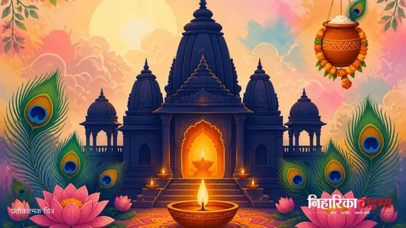 Grand Celebration of Shri Krishna Janmashtami at Shri Ram Temple in Churu