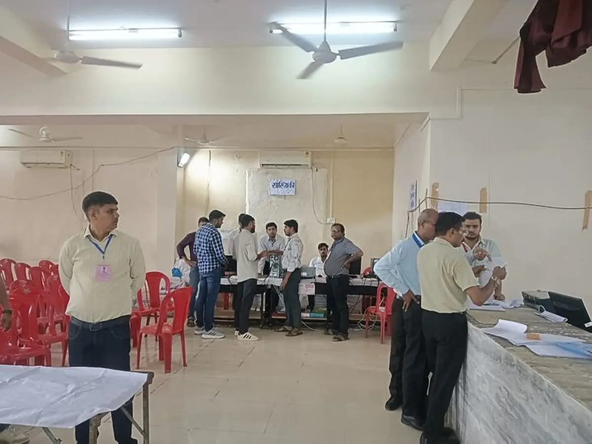 धौलपुर नगर निकाय चुनाव का दृश्य