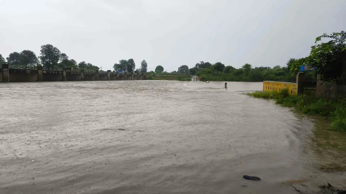 धौलपुर में भारी बारिश से जलभराव की स्थिति