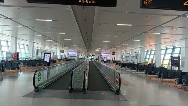नई दिल्ली में दिल्ली एयरपोर्ट का टर्मिनल-3