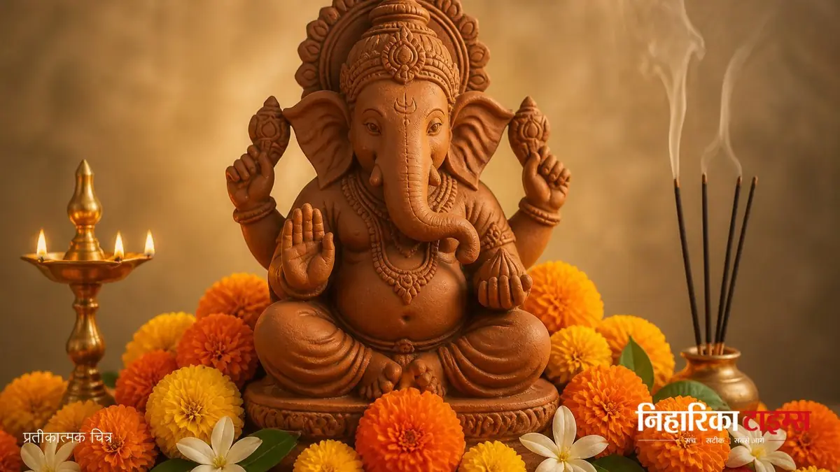 गणेश चतुर्थी पर मंदिरों की सजावट