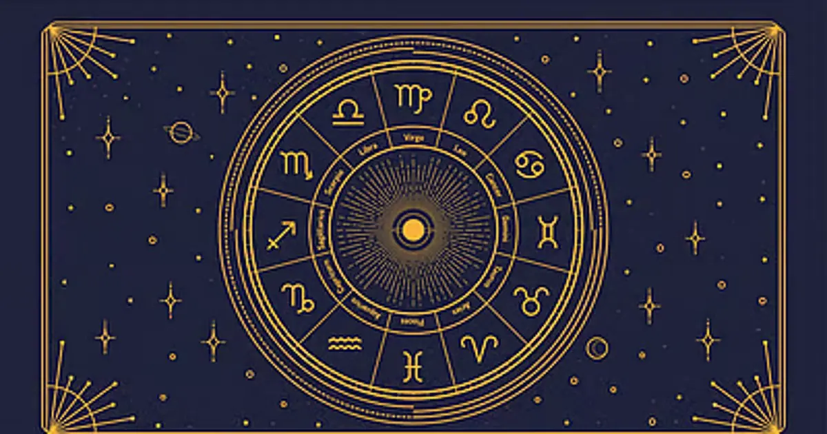 Astrological chart for daily horoscope predictions