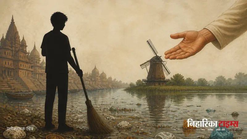 Indian Youth Cleaning Polluted River Offered Job by Dutch NGO