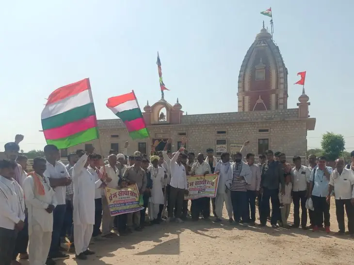 केलनसर से रामदेवरा के लिए दो पैदल संघ रवाना