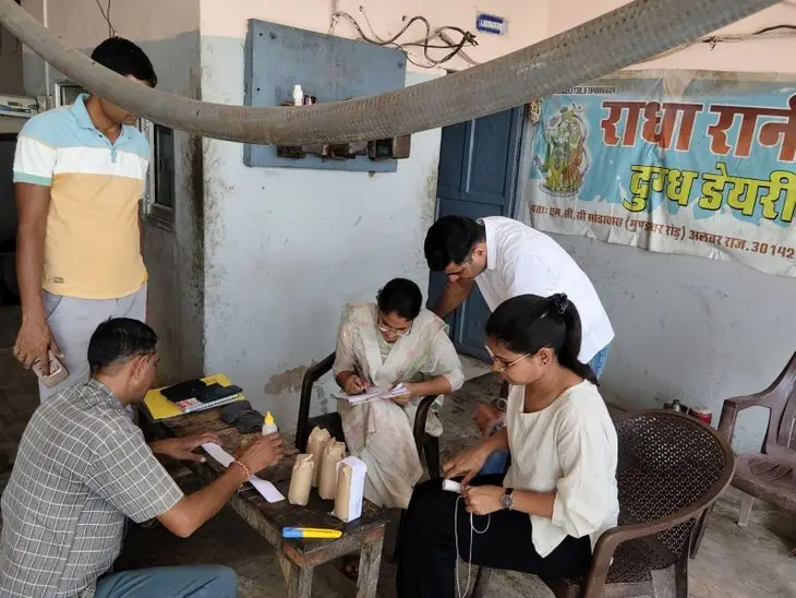 खैरथल में खाद्य विभाग की कार्रवाई