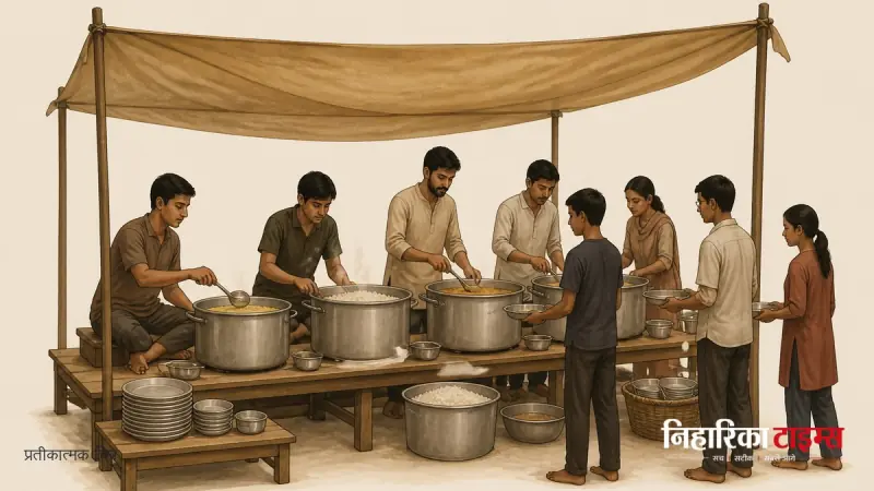 मंत्री मदन दिलावर ने कोटा की अन्नपूर्णा रसोई का किया अचानक निरीक्षण