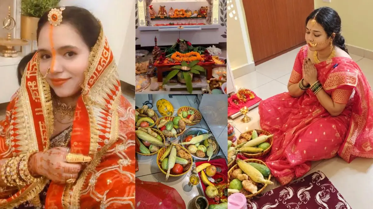 मुंगेर के राहत शिविरों में सुहागिनों ने रखा निर्जला व्रत