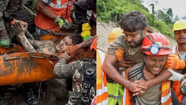 नेपाल की बाढ़ में 9 दिन बाद सुरंग से दो मजदूर जिंदा निकाले गए