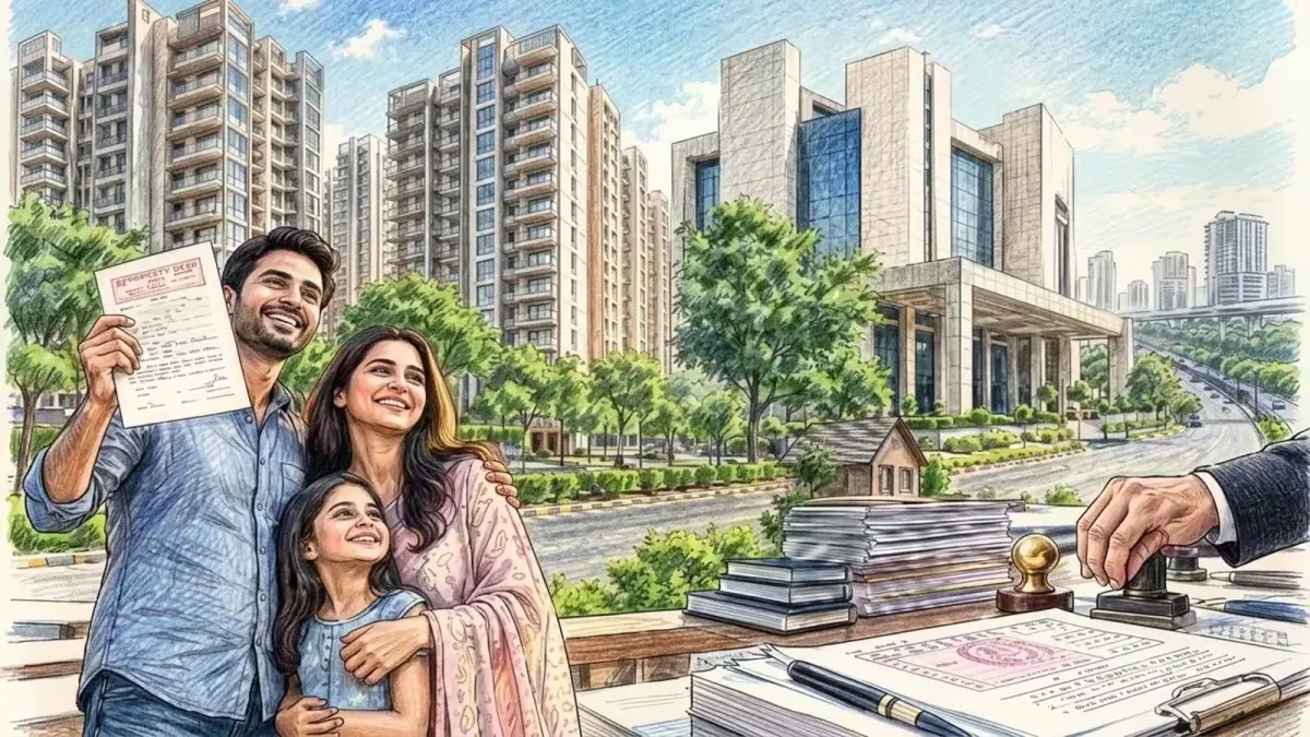 नोएडा प्राधिकरण की बैठक का दृश्य