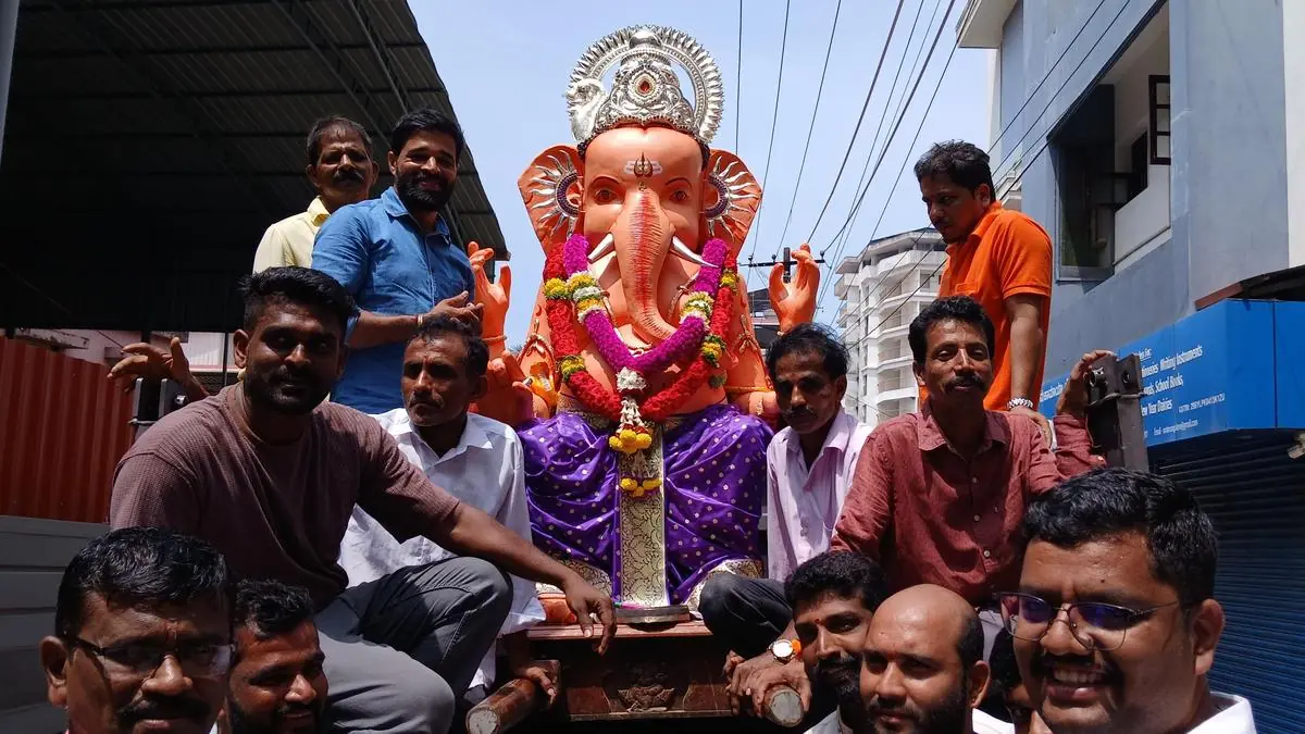 Public Ganesha idol installation in Udupi district