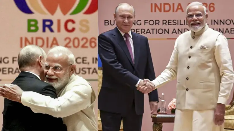 प्रधानमंत्री मोदी ने पुतिन से नई दिल्ली में द्विपक्षीय संबंधों पर चर्चा की