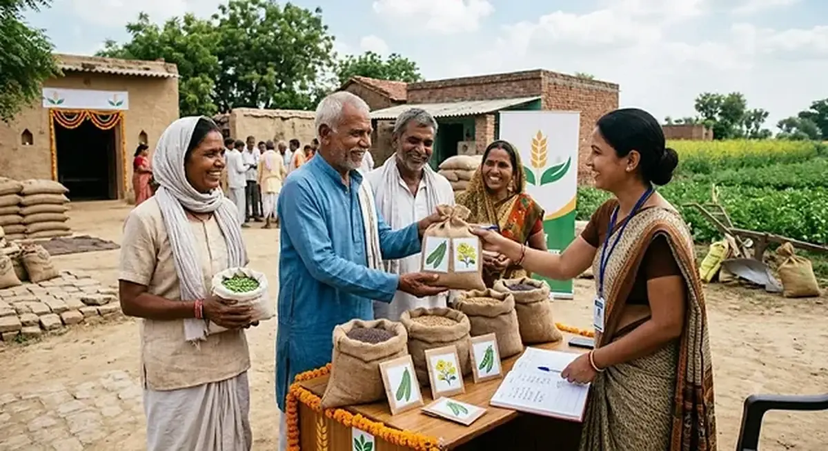 पूर्णिया में वर्मी पीट योजना से जुड़े किसान