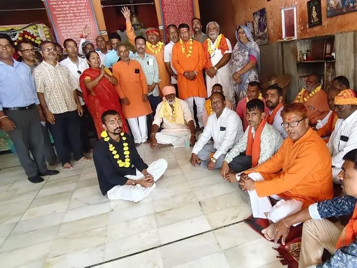 राजस्थान सीमा पर बाबा रामदेव यात्रा के श्रद्धालुओं का स्वागत