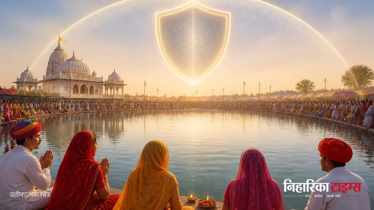 रामदेवरा मेला में रामसरोवर तालाब की सुरक्षा व्यवस्था