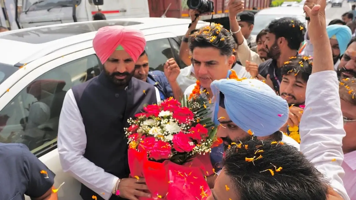 चंडीगढ़ में पंजाब कांग्रेस का प्रदर्शन