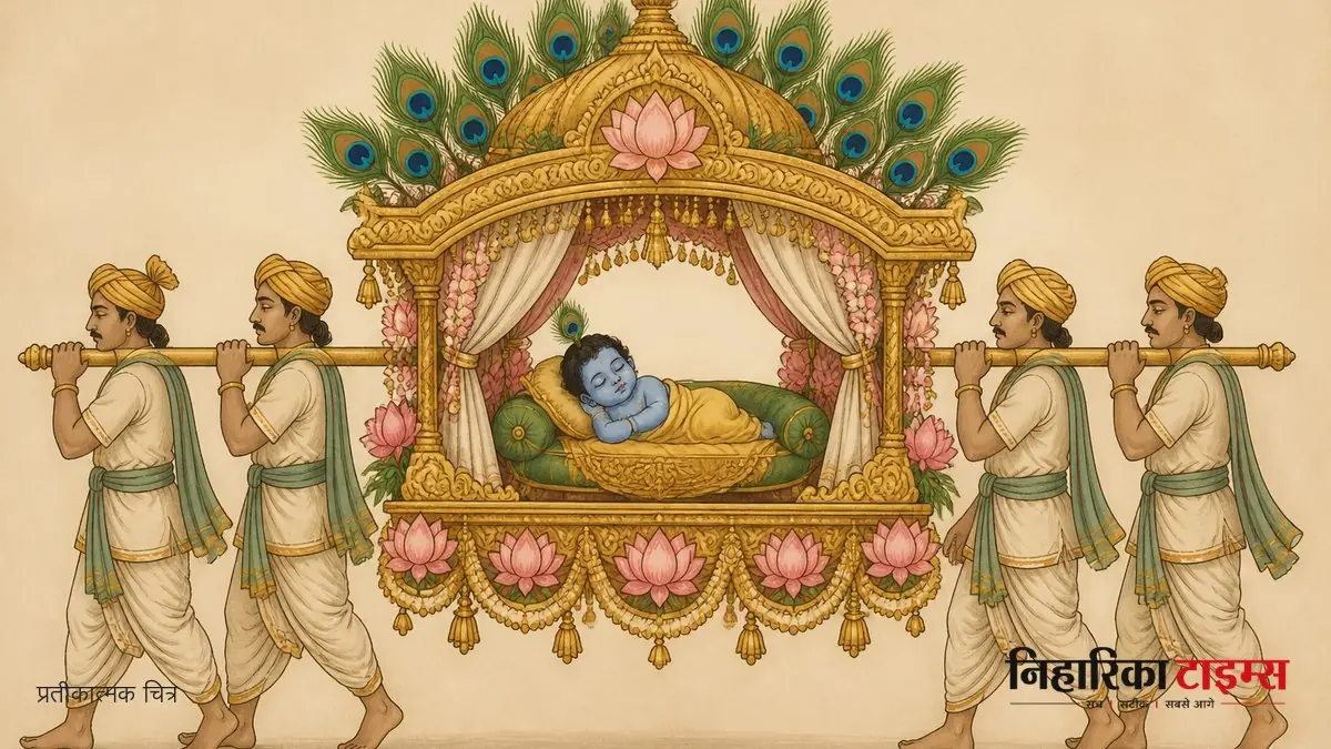 शाहपुर में भव्य पालकी शोभा यात्रा निकाली गई