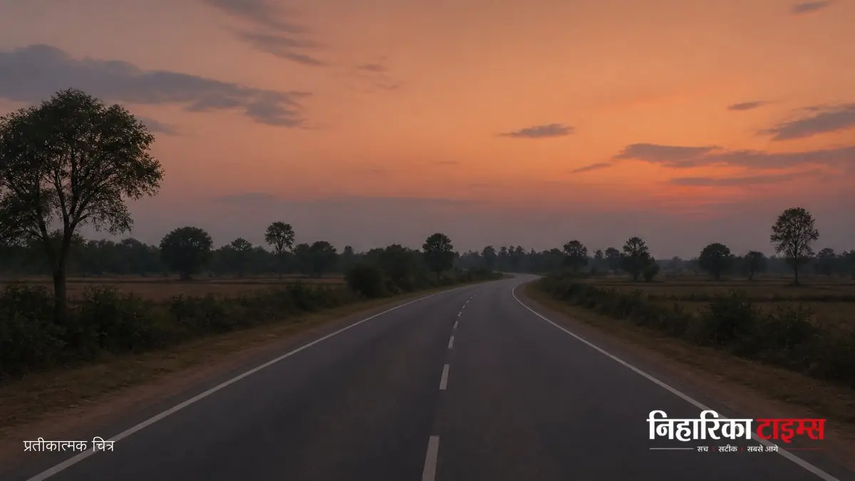 टूंडला में हाईवे हादसे का दृश्य