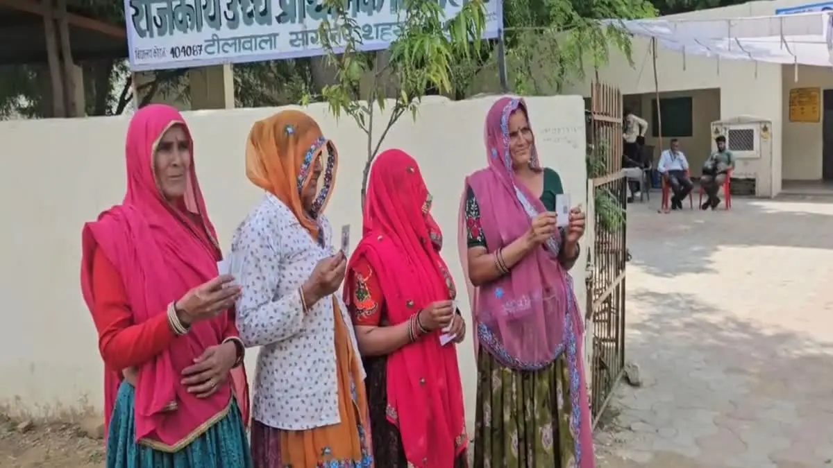 जयपुर में वार्ड 62 के 23 खंड में पुनर्मतदान जारी