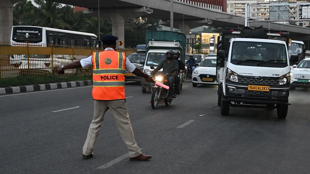 Traffic congestion on Bengaluru airport road